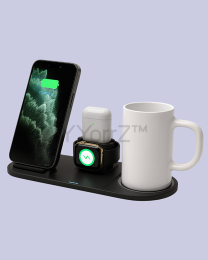 3-in-1 Wireless Charging Dock for Smartphone, Watch & Earbuds