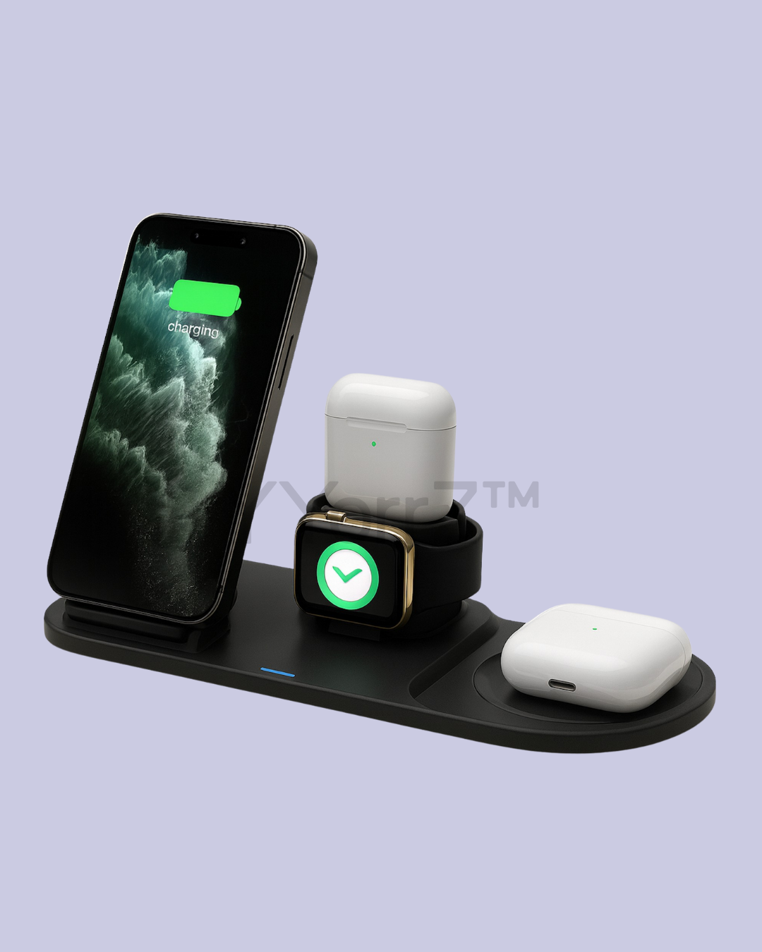 3-in-1 Wireless Charging Dock for Smartphone, Watch & Earbuds
