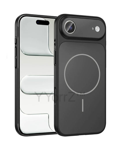 Tempered Glass Magnetic Titanium iPhone Case with MagSafe