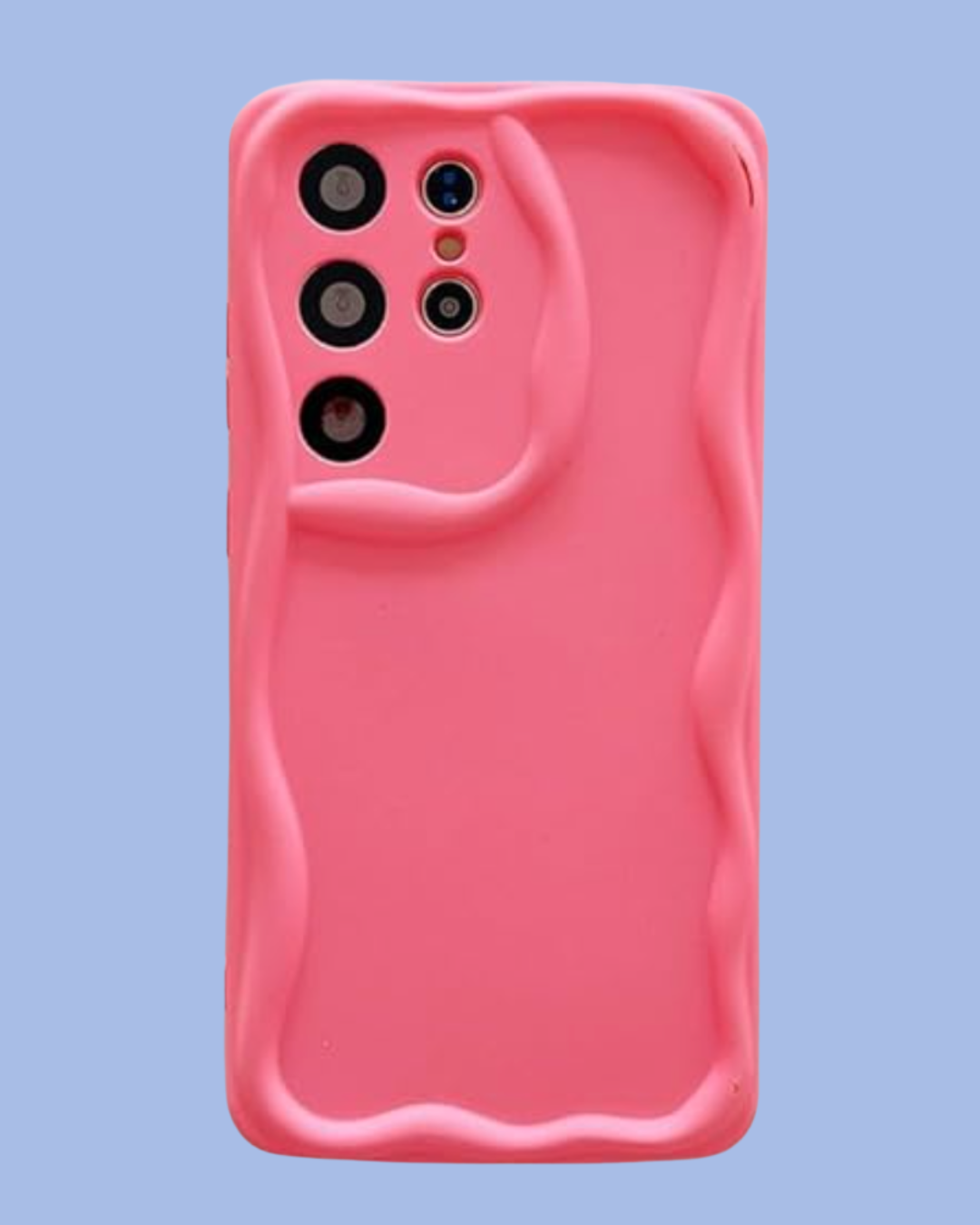 The candy pink Galaxy Wavy Edge Case