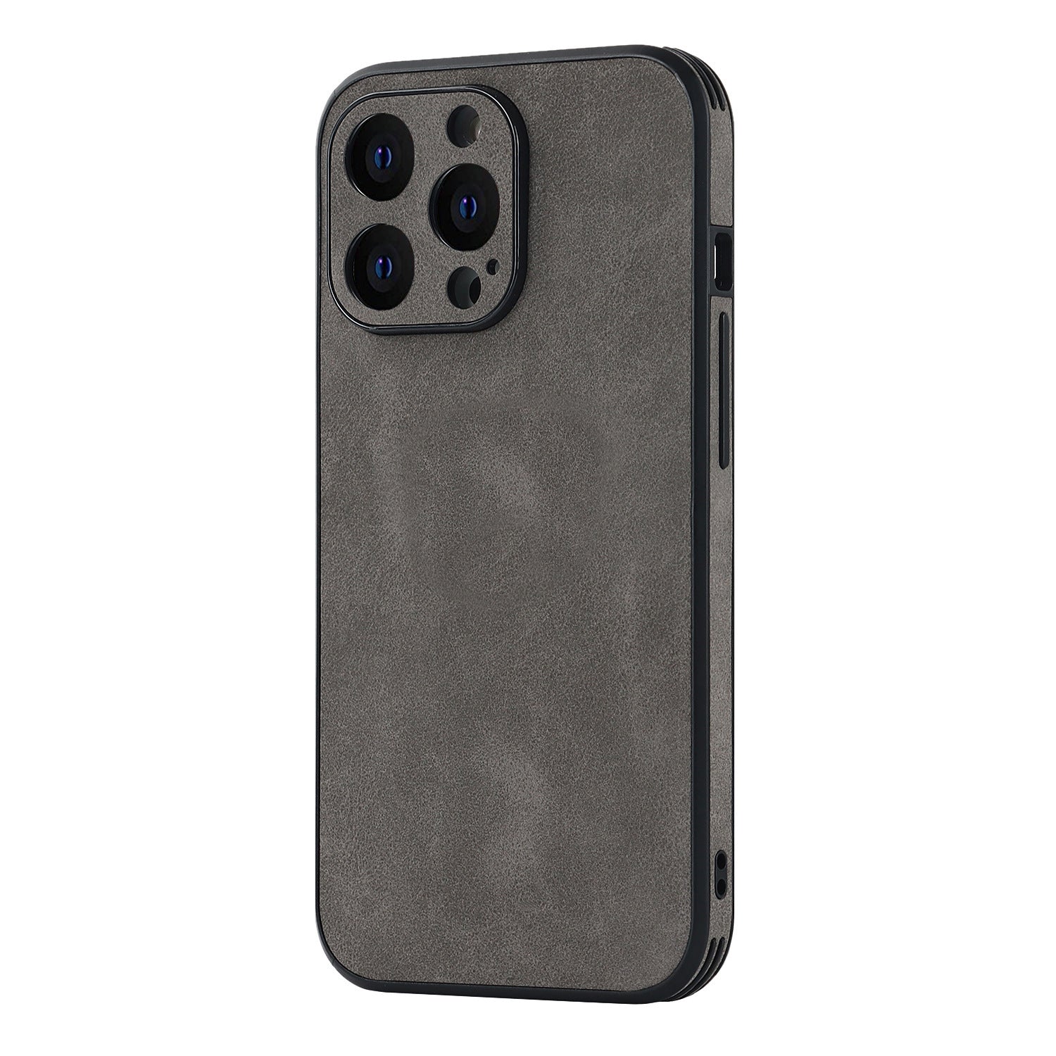 The dark grey Stylish Suede iPhone Case
