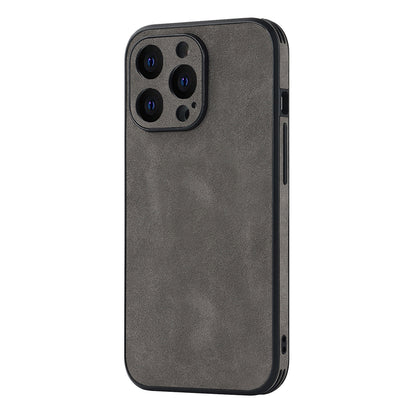 The dark grey Stylish Suede iPhone Case