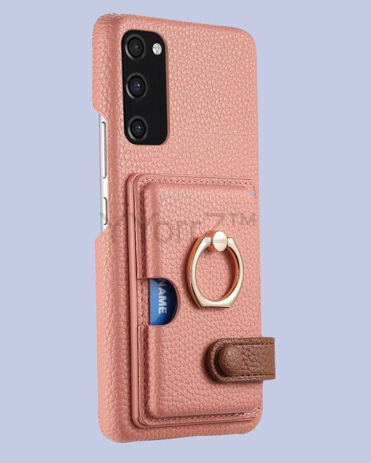 The Dusty Pink Galaxy A52 Card Slot Leather Case