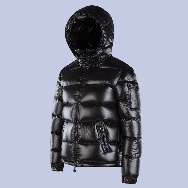 The Glossy Down Puffer Hooded Jacket