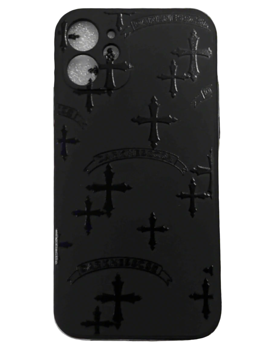 The Gothic Cross Matte Black iPhone Case