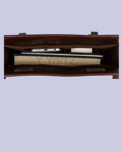 The inside of the Vintage Style Crossbody Messenger Bag