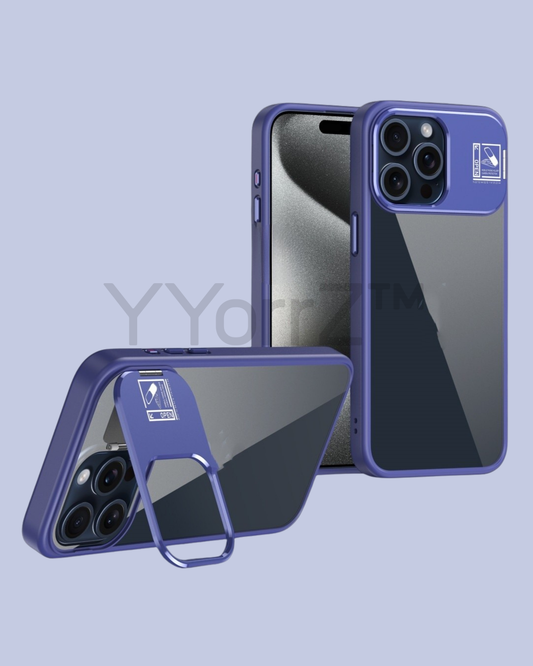 The kickstand display of the navy blue Gradient Magnetic iPhone Case 