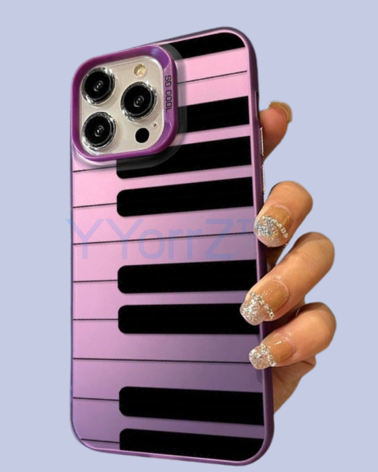 The Lavender Piano Key Design iPhone Case