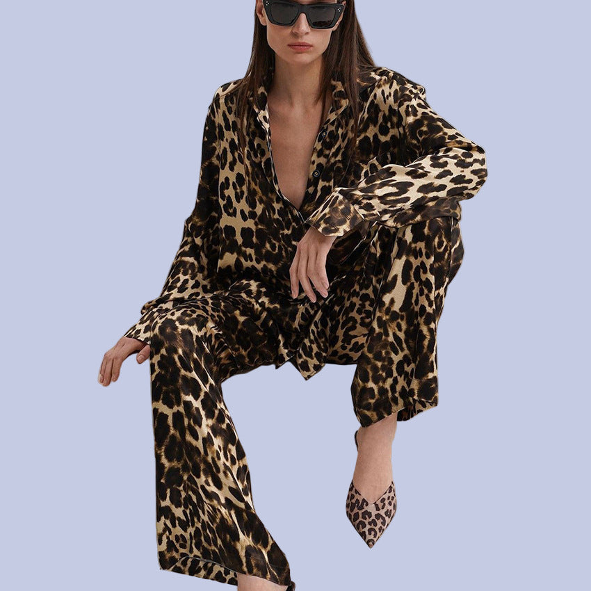 Real life display of the Leopard Print Pantsuit