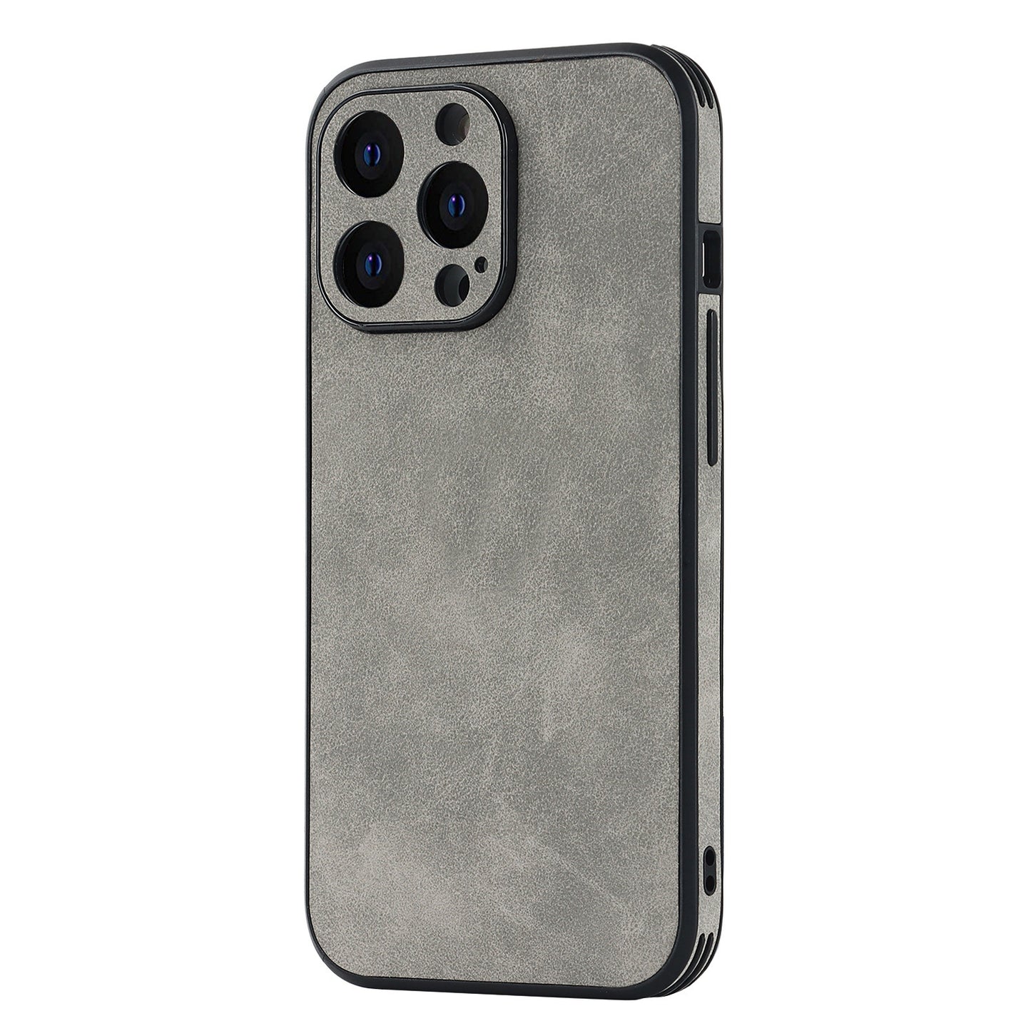 The light grey Stylish Suede iPhone Case