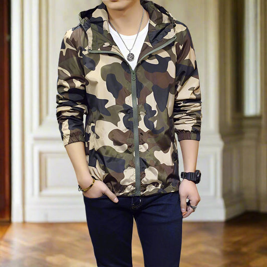 The Lightweight Camouflage Hooded Jacket