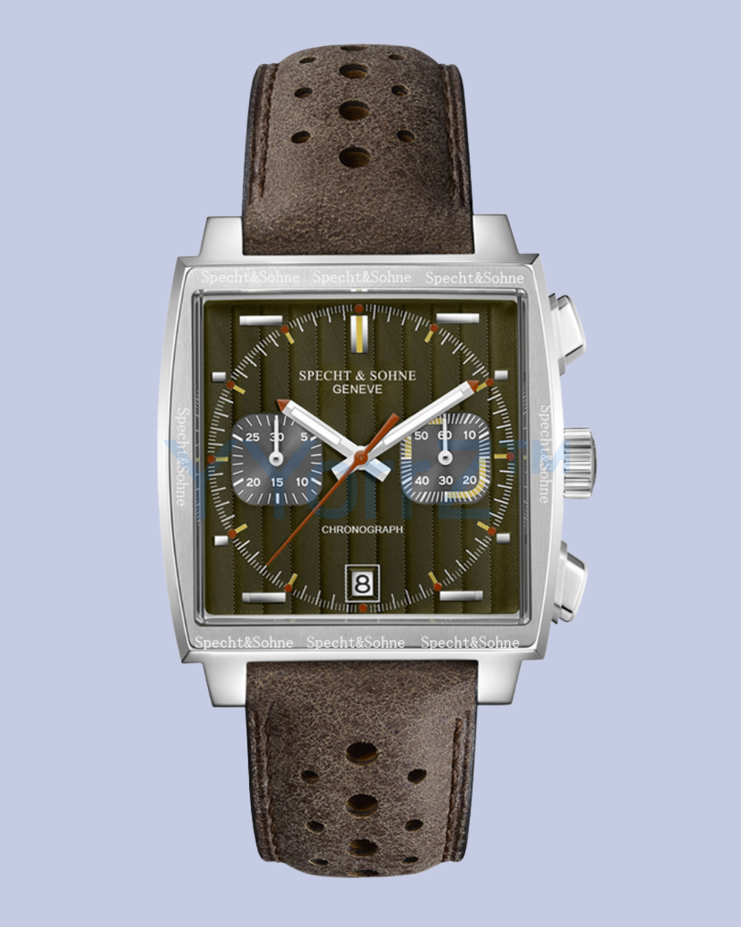Men's Brown Square Motorsport Chronograph Watch
