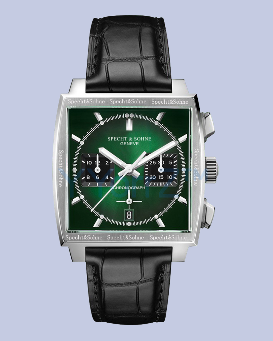Men's Green Square Motorsport Chronograph Watch