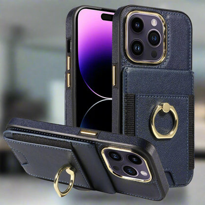 Many-Functions iPhone Case in Navy Blue