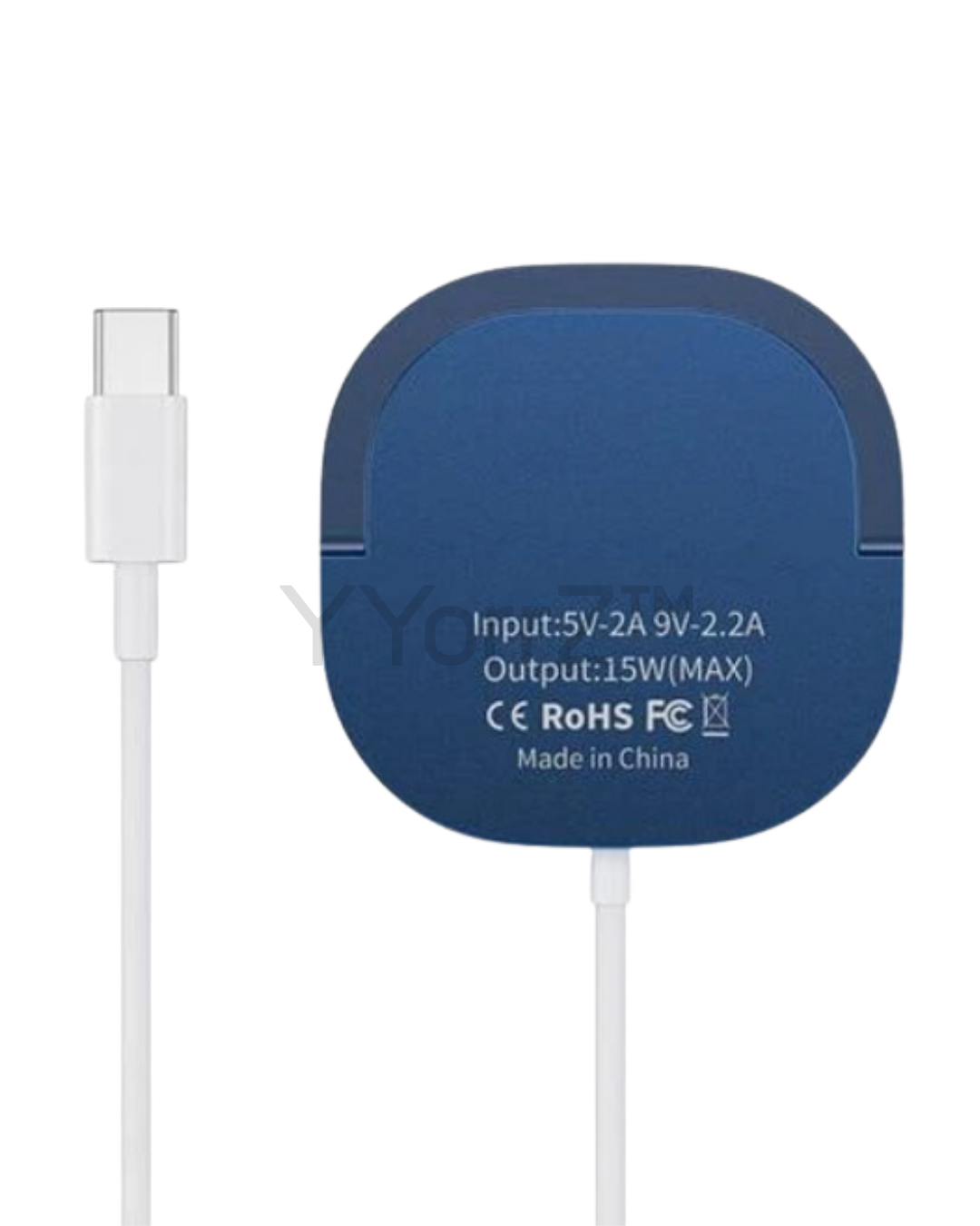 The navy blue Snap Wireless Charger with Kickstand