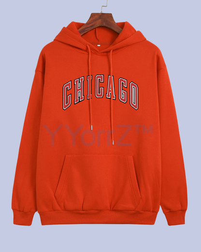 Orange Retro_Chicago_Collegiate_Pullover_Hoodie