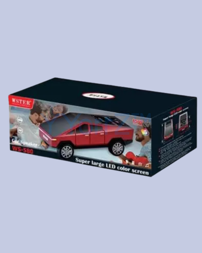 The delivery package of the 15W HD Sound Cybertruck Shaped Wireless Bluetooth Speaker