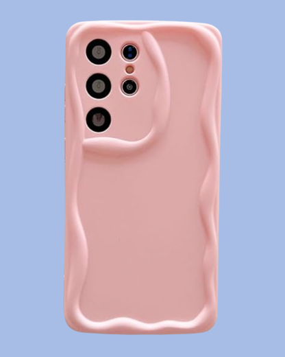 The pink Galaxy Wavy Edge Case