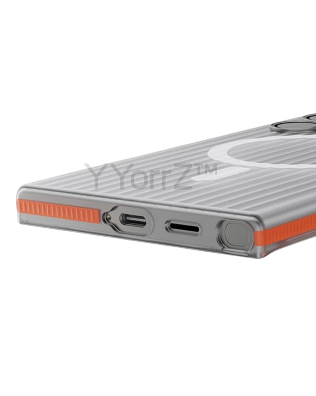 Easy access to the ports of the Samsung Galaxy Vertical Stripe Flipsuit Case