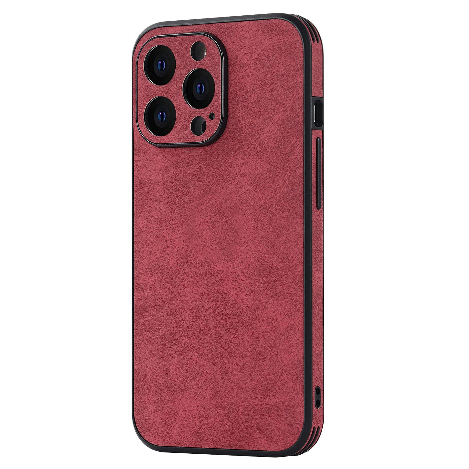 The red Stylish Suede iPhone Case