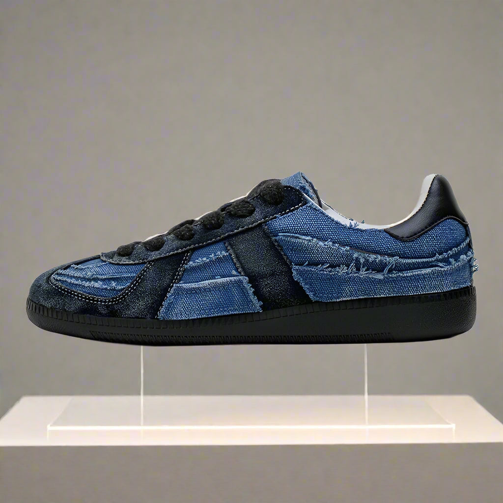 The Rugged Lightweight Retro Denim Low-Top Sneakers