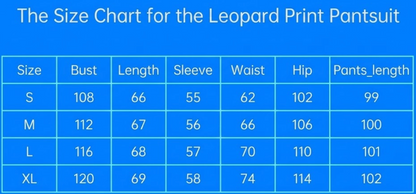 Leopard Print Pantsuit