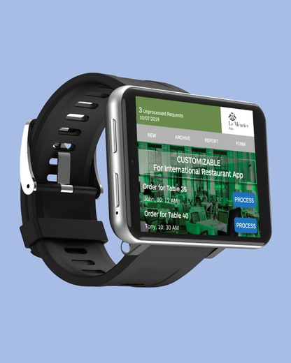 The silver 73MM Android Ultra Smartwatch I