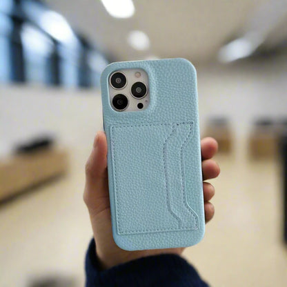 Wallet iPhone Case in Sky Blue