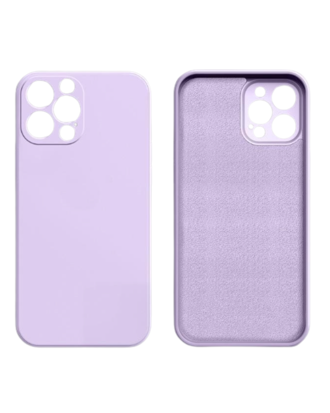 The front and back view of the Liquid Silicone iPhone Case