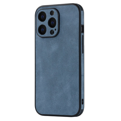 The blue Stylish Suede iPhone Case