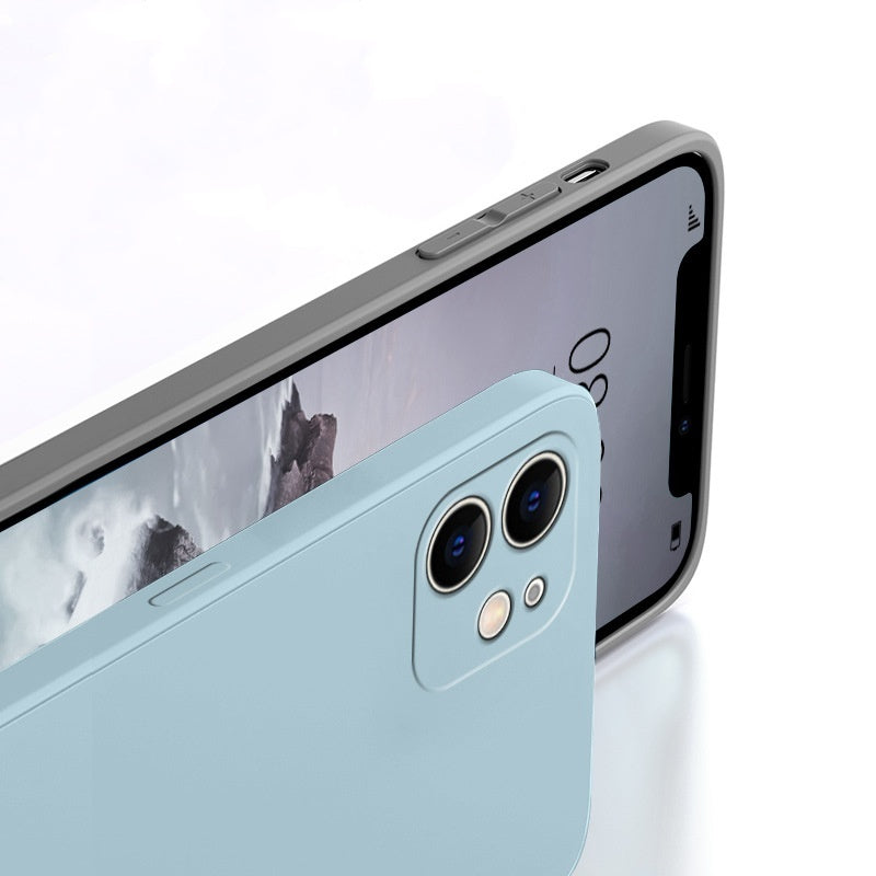 Display of an iPhone in a Liquid Silicone iPhone Case in real life