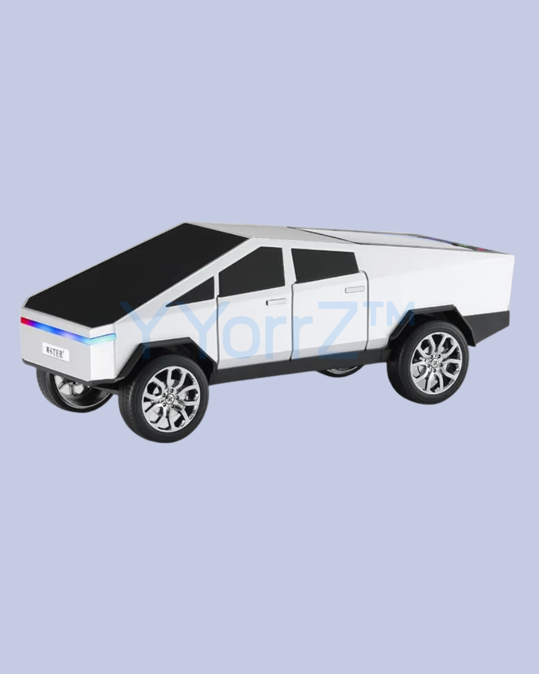 The silver 15W HD Sound Cybertruck Shaped Wireless Bluetooth Speaker