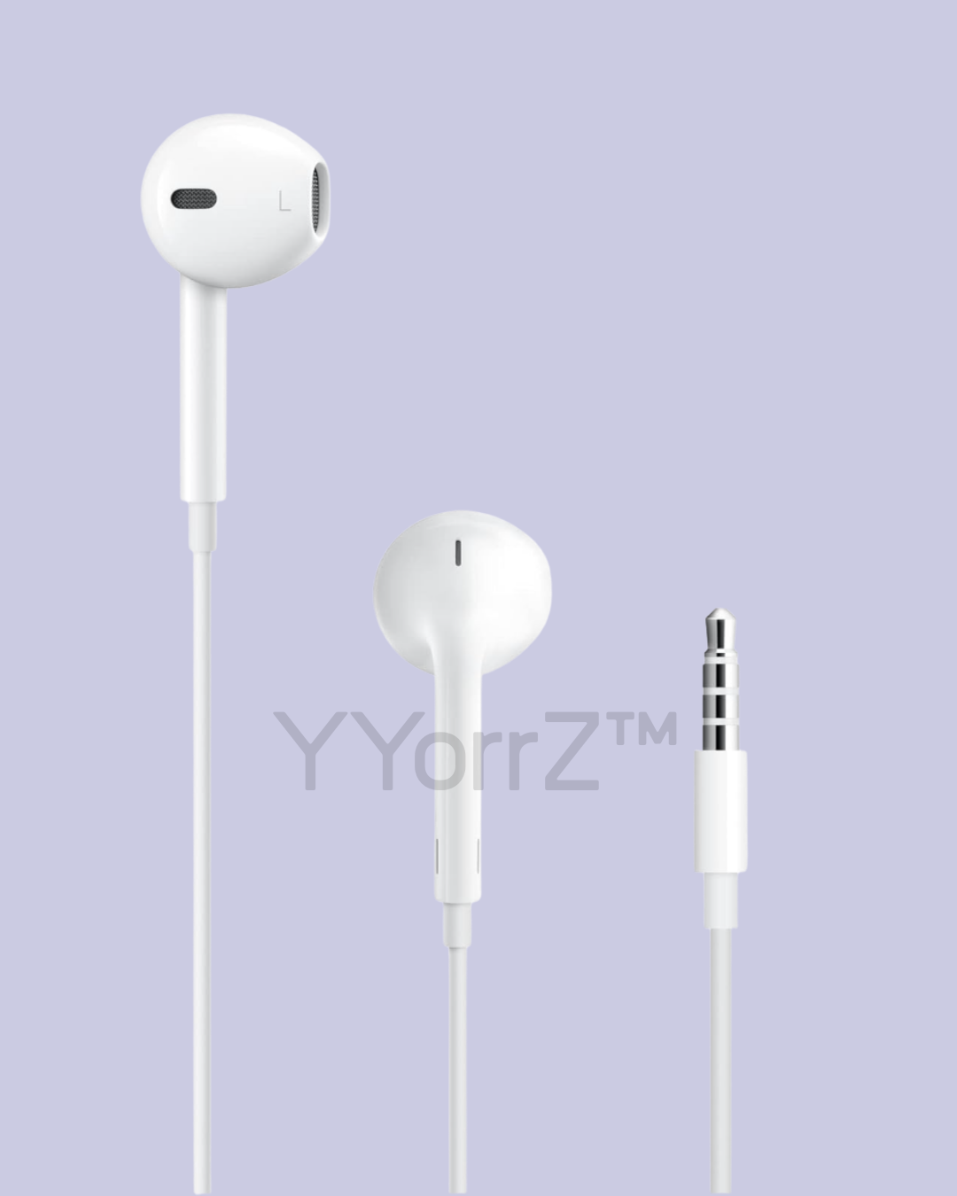 The white EarPods with a headphone plug