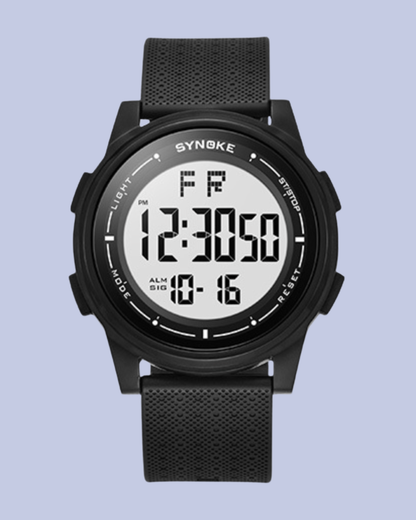 The white SYNOKE 9822 Waterproof Digital Sports Watch
