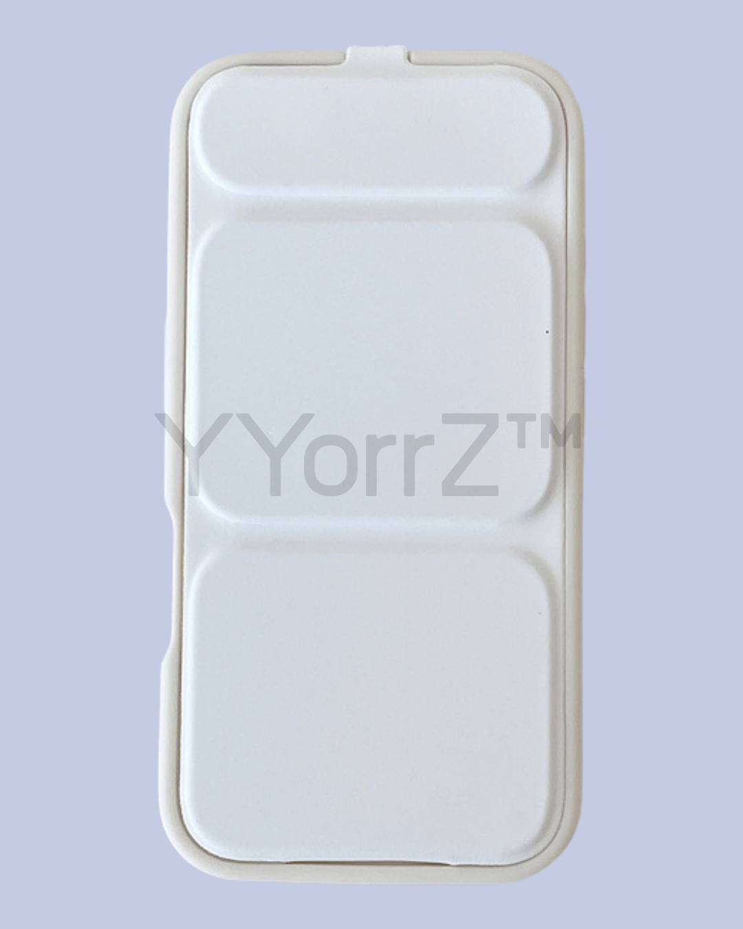 White Slim Tri-Fold Stand Silicone iPhone Case