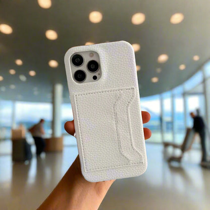 Wallet iPhone Case in White Color